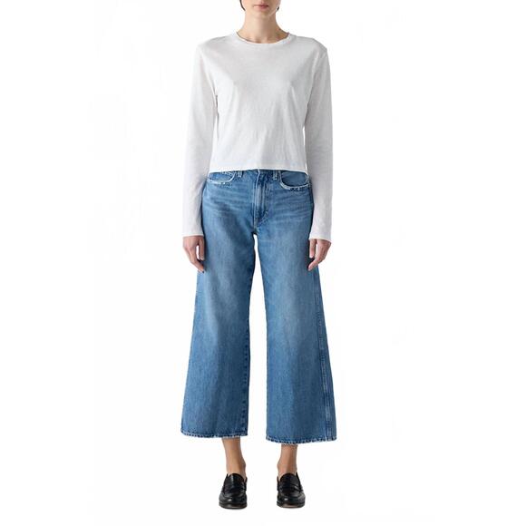 NEW AMO women's frida crop jeans in smitten